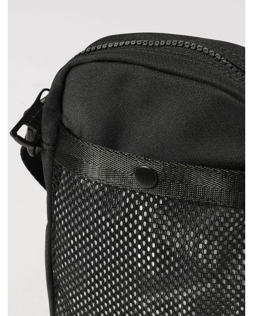 EA7 Black Printed Logo Polyester Bag for men