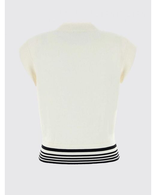 Autry Blue Stretch Viscose Top With Logo