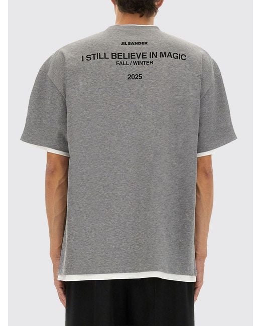 Jil Sander Gray T-Shirt for men