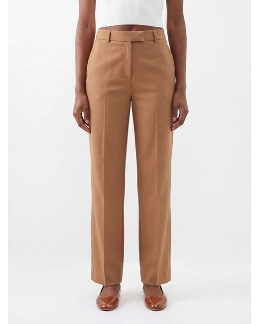 Circolo 1901 Natural Skinny Stretch-Cotton Trousers With Concealed Closure