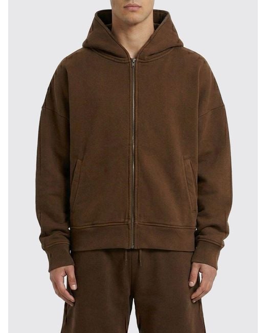 Entire studios Brown Cotton Hoodie for men