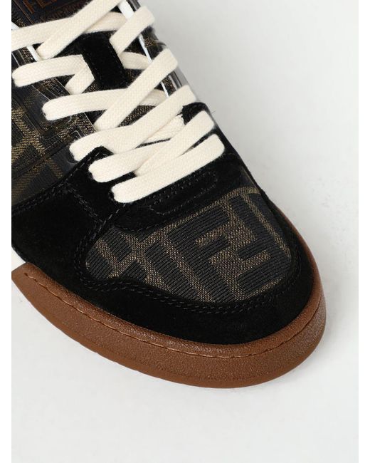 Zapatillas con monograma Zucca Fendi de color Black