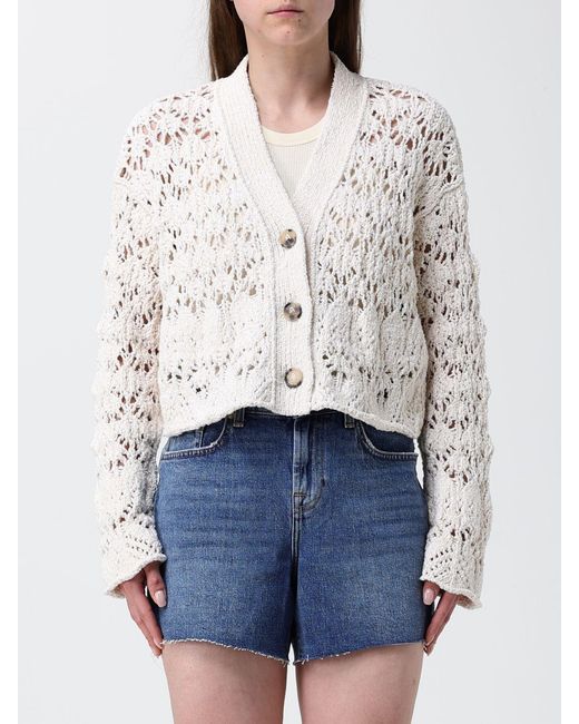 Alanui White Crocheted Cotton Cardigan