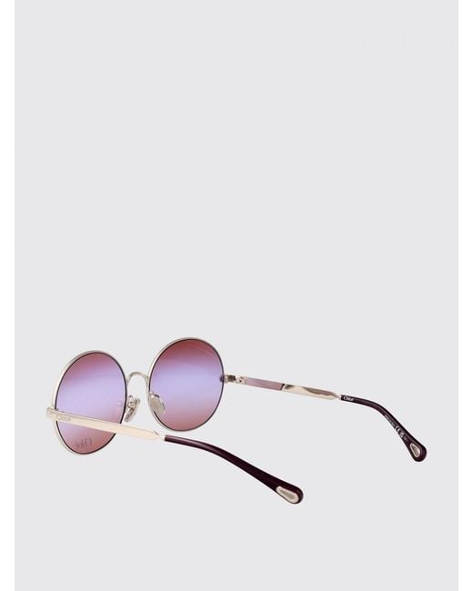 Chloé Pink Chlo&Eacute Ch0281S Metal Sunglasses