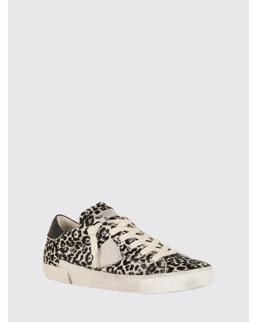 Philippe Model White Low-Top Sneakers