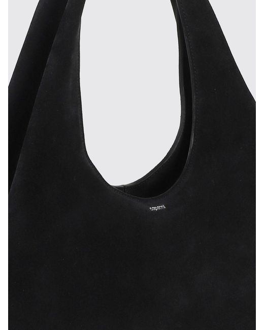 Coperni Black Folded Suede Bag