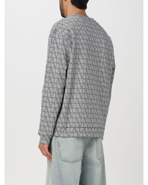 Valentino Gray Sweatshirt for men
