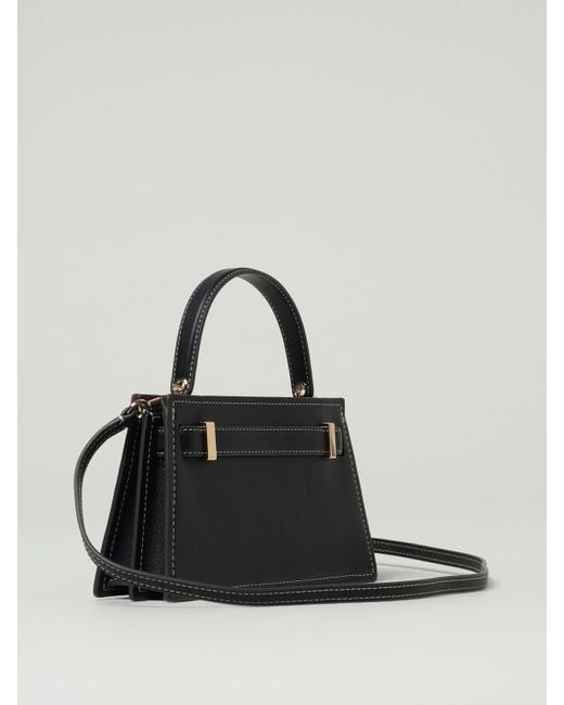 Tory Burch Black Petite Lee Radziwill Leather Bag