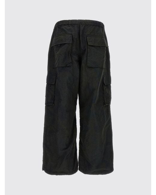 Comme des Garçons Black Comme Des Gar&Ccedil	Ons Nylon Cargo Trousers With Multiple Pockets And Drawstring Waist for men