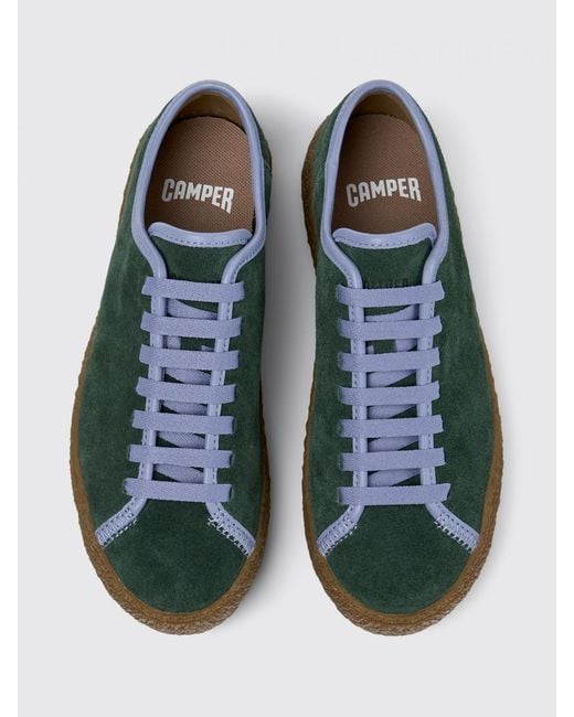 Camper Green Peu Terreno Suede Sneakers