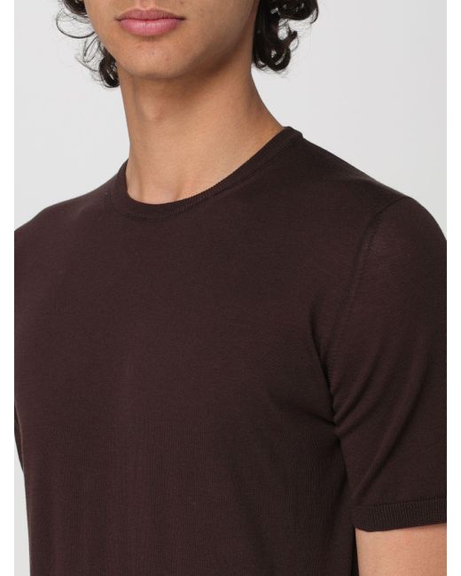 Camiseta Roberto Collina de hombre de color Brown