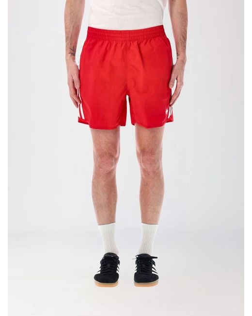 Adidas Originals Red Three Stripes Sprinter Short for men