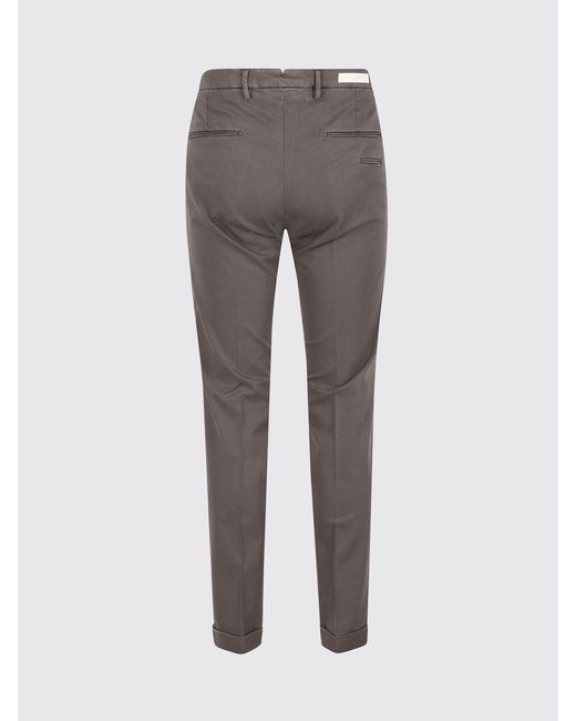 Briglia 1949 Gray Cotton Chino Trousers for men