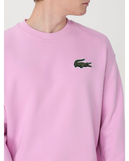 Lacoste Pink Sweatshirt for men