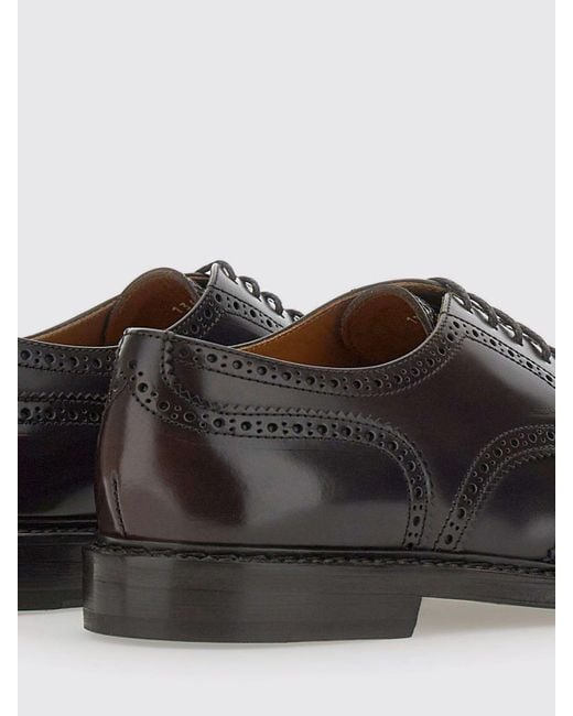 Doucal's Gray Brogue Shoes for men