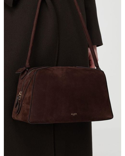 Alaïa Brown Le Bouledogue Nubuck Bag