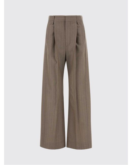 Victoria Beckham Brown Tailored Wide-Leg Pants