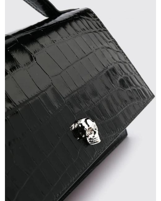 Alexander McQueen Black Schultertasche Damen