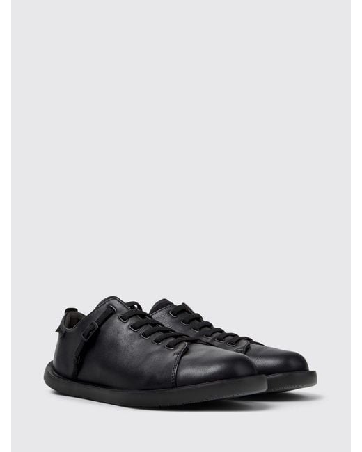 Camper Black Wagon Leather Sneakers for men