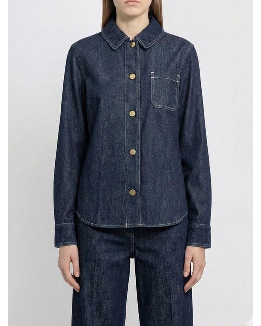 Max Mara Blue Casual Denim Shirt
