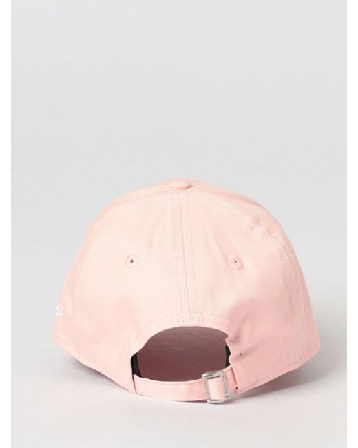 KTZ Pink 9Forty Ny Yankees Embroidered Logo Cotton Cap for men