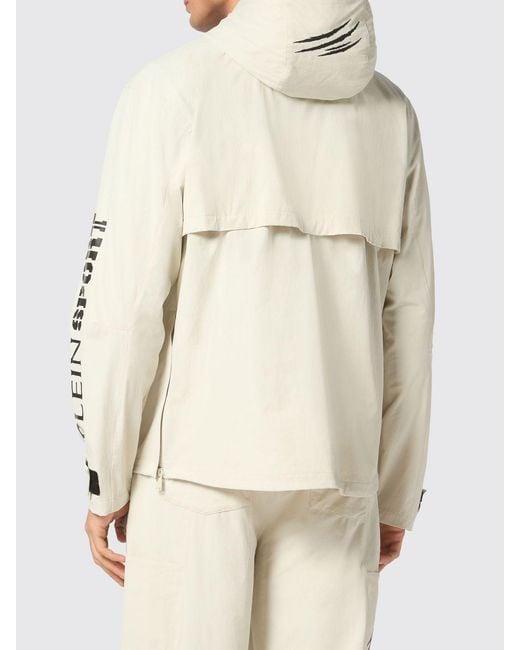 Philipp Plein Natural Hooded Windbreaker for men