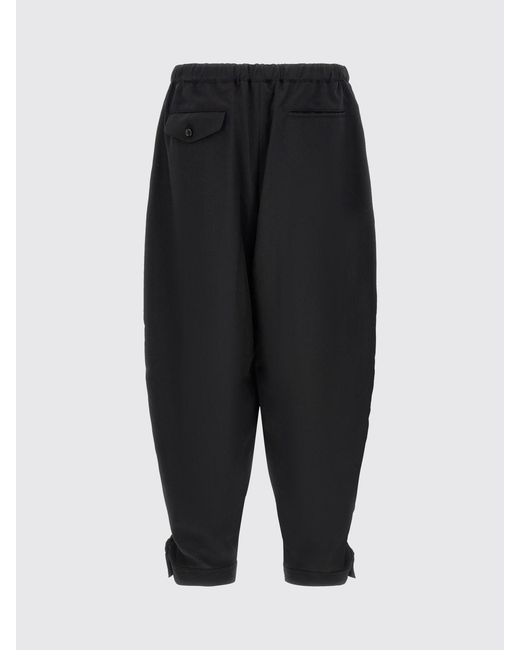 Comme des Garçons Black Comme Des GarÇ Ons Wide-Leg Jersey Trousers With Elasticated Cuffs for men
