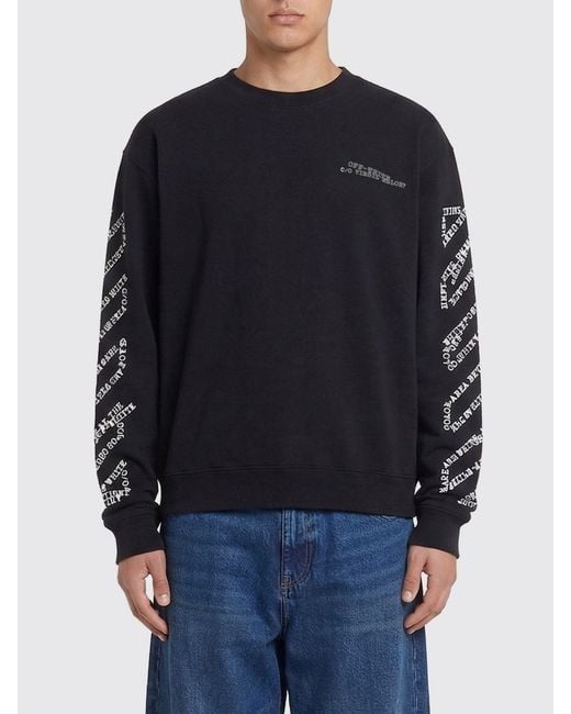 Off-White c/o Virgil Abloh Blue Cotton T-Shirt With Arrow Logo for men