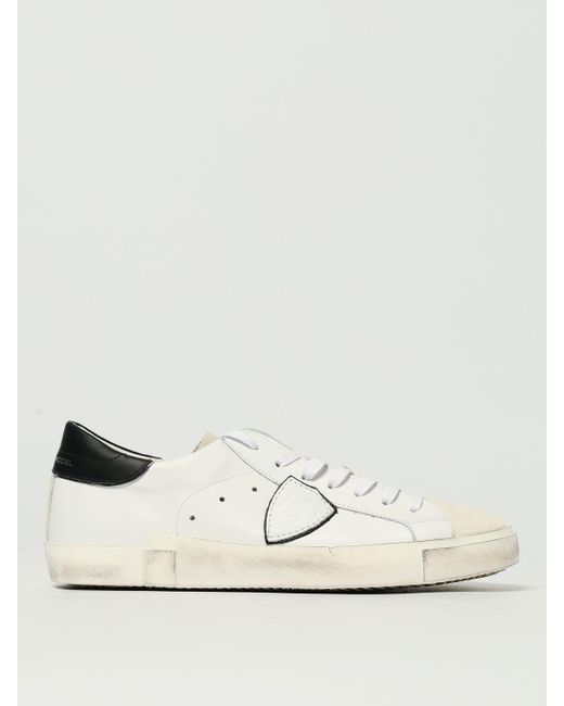 Sneakers Paris di Philippe Model in Natural da Uomo