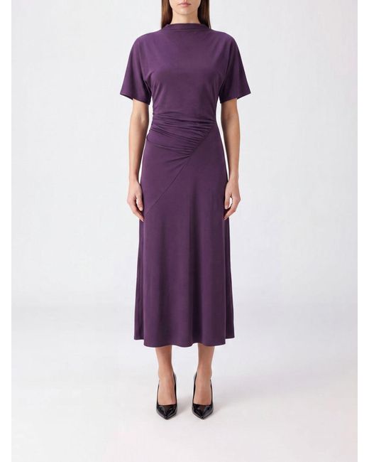 Victoria Beckham Purple Dress