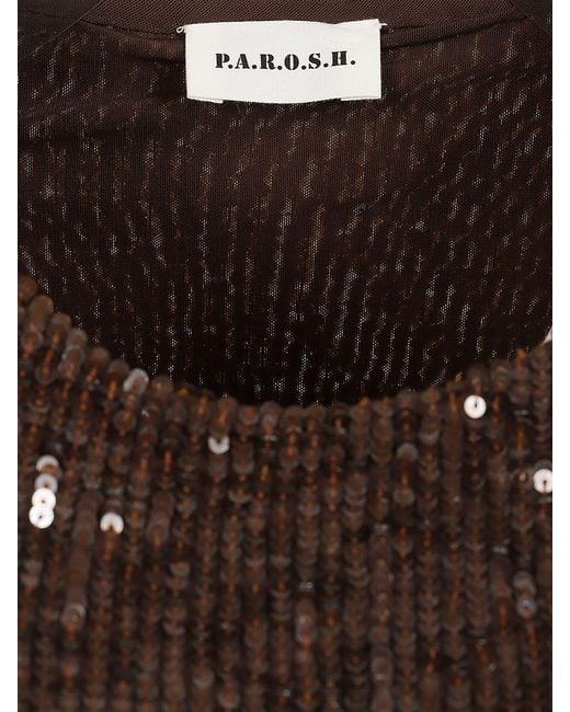 P.A.R.O.S.H. Brown Shirt P.A.R.O.S.H