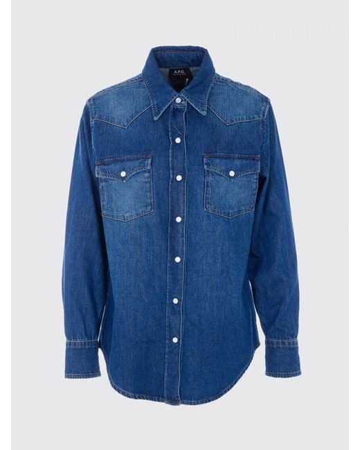 Camicia Basic di A.P.C. in Blue