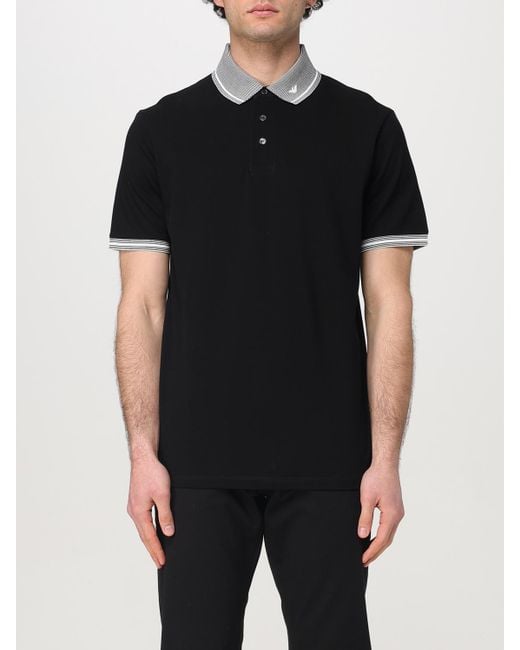Emporio Armani Black Polo Shirt for men