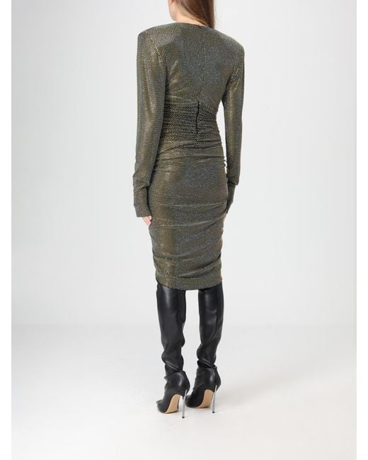 Alexandre Vauthier Green Draped Dress