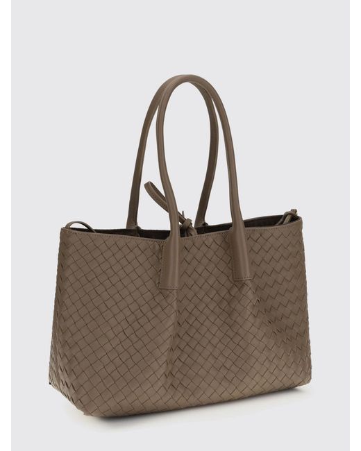 Bottega Veneta Brown Pinacoteca Medium Woven Leather Bag