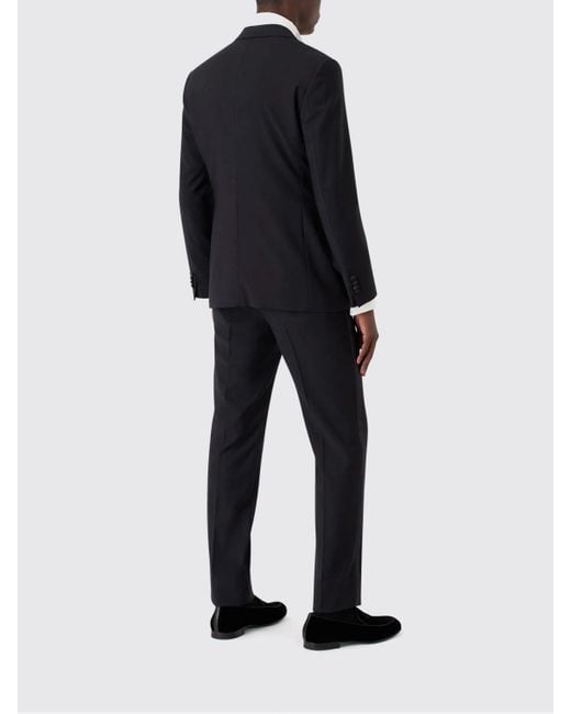 Traje Hombre Giorgio Armani de hombre de color Black
