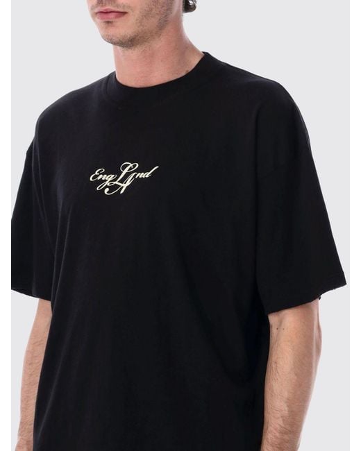 Represent Black Cotton T-Shirt With Logo for men