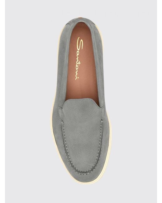 Santoni Gray Loafer
