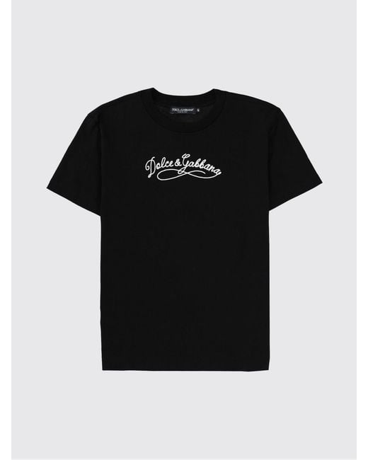Dolce & Gabbana Black Dolce &Amp Gabbana Logo T-Shirts