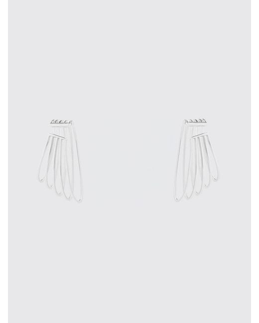 FEDERICA TOSI White Asymmetrical Dangling Ear Cuff