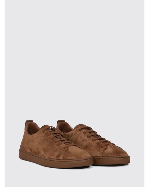 Church's Brown Rochdale Suede Calf Leather Sneakers With Pull-Tab for men