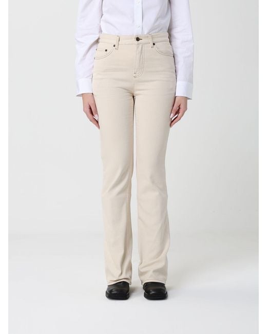 Burberry White Straight Jeans