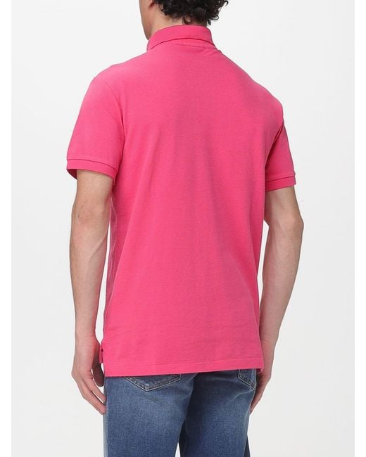Polo Ralph Lauren Pink Cotton Polo Shirt With Pony Logo for men