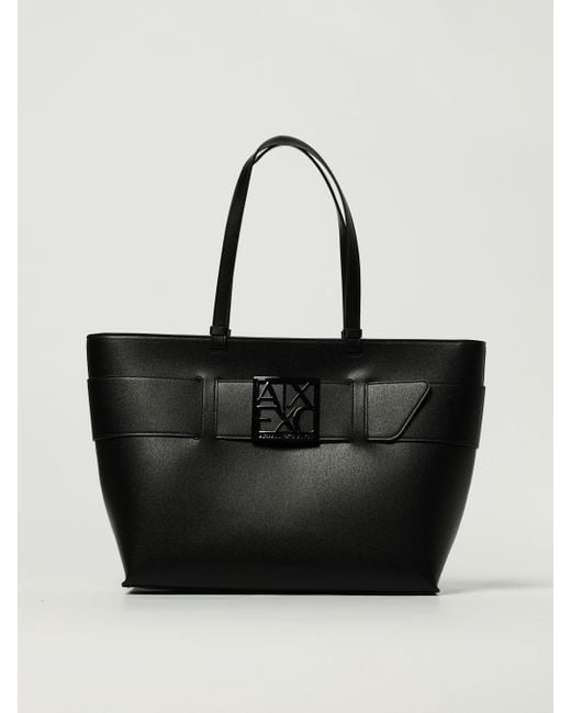 ARMANI EXCHANGE Black Schultertasche Damen