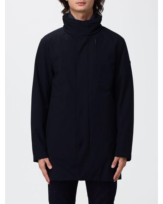 DUNO Blue Blake Technical Fabric Parka With Down Padding for men