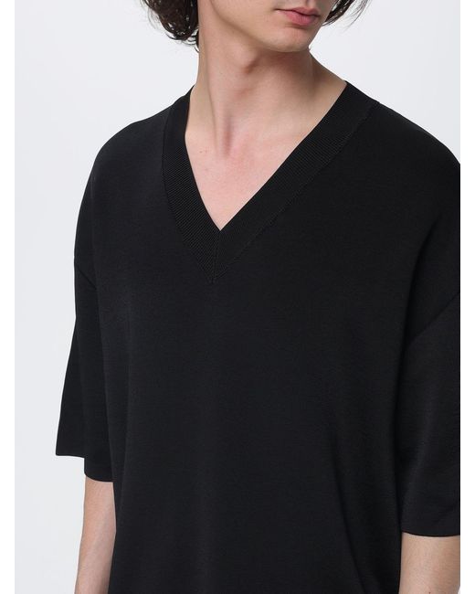 AMI Black Wool Blend Pullover for men