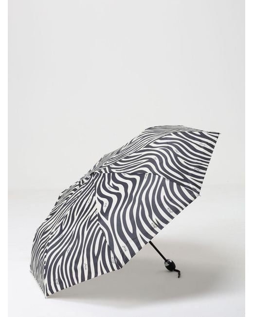 Liu Jo White Polyester Umbrella With Zebra Print