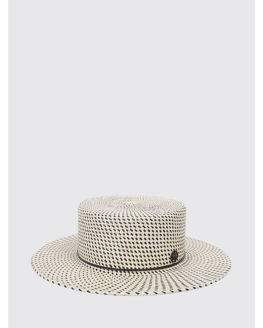 Maison Michel White Hat