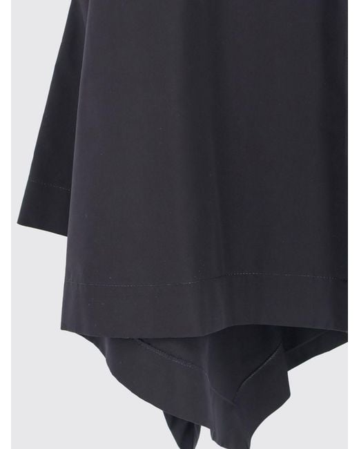 Alaïa Black Asymmetric Cotton Chemisier Dress
