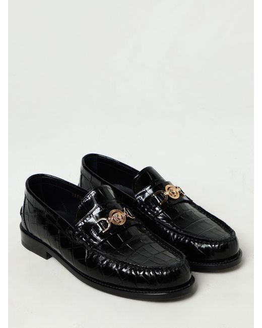 Zapatos Versace de hombre de color Black